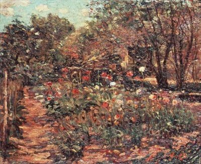 Paisaje de jardín, c.1915 de Ernest Lawson