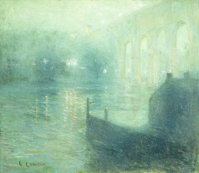 Río Harlem de Noche de Ernest Lawson