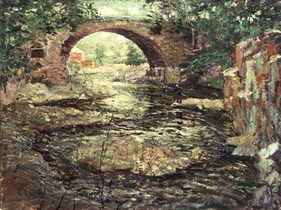 Viejo puente de piedra de Ernest Lawson
