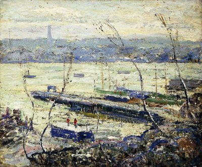 En el Hudson de Ernest Lawson
