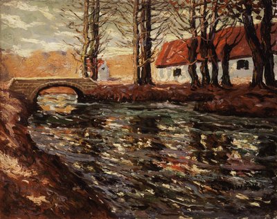 Paisaje fluvial, c.1920 de Ernest Lawson