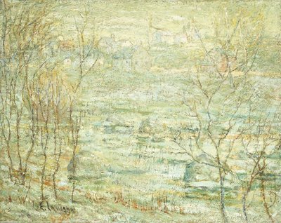 Paisaje de Primavera, Río Harlem de Ernest Lawson