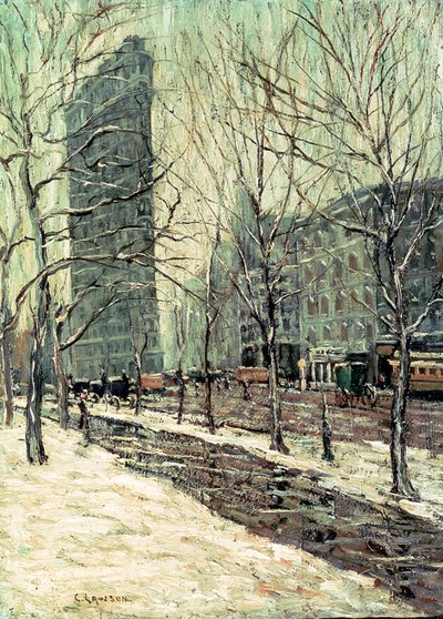 El Edificio Flatiron, Nueva York, c.1903-05 de Ernest Lawson