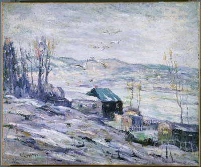 Día ventoso, río Bronx de Ernest Lawson