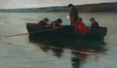 Funeral de un Niño en las Tierras Altas, 1896 de Ernest Leopold Sichel