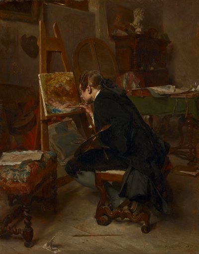 Un Pintor, 1855 de Jean Louis Ernest Meissonier