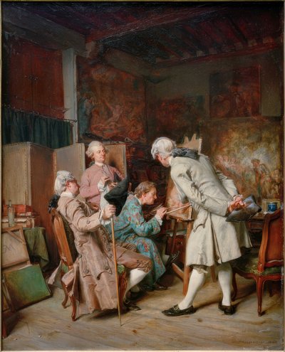 Los amantes de la pintura de Ernest Meissonier