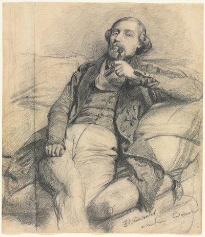Hombre fumando de Jean Louis Ernest Meissonier