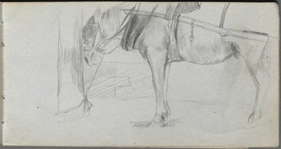 Sketchbook, page 06: Study of a Horse de Ernest Meissonier