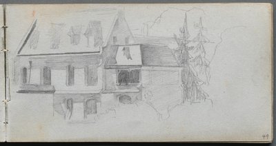 Sketchbook, page 49: Architechural Study de Ernest Meissonier
