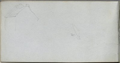 Cuaderno de bocetos, página 54: Estudio de arquitectura de Jean Louis Ernest Meissonier