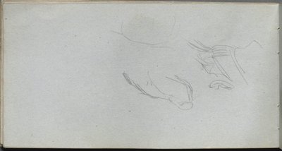 Cuaderno de bocetos, página 72: Estudio de Figura de Jean Louis Ernest Meissonier