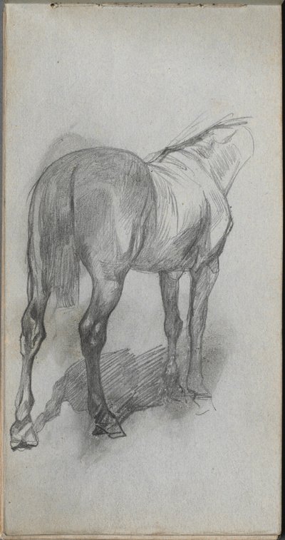 Sketchbook, page 76: Study of a Horse de Ernest Meissonier