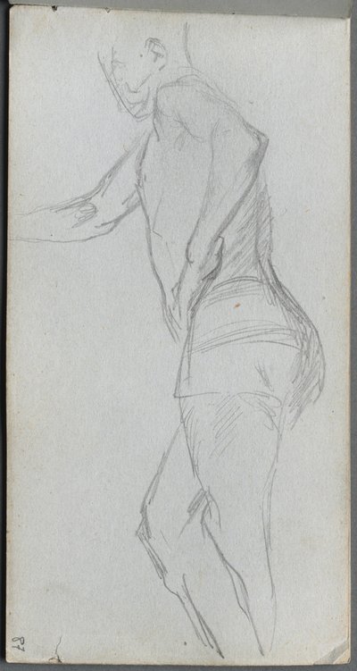 Sketchbook, page 87: Figure Study de Ernest Meissonier