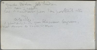 Cuaderno de bocetos, página 95: Notas de Jean Louis Ernest Meissonier