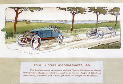 Carrera: Copa Gordon Bennett en 1904 de Ernest Montaut