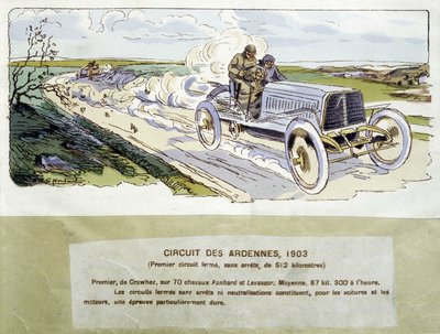 Carrera: el circuito de las Ardenas en 1903 de Ernest Montaut