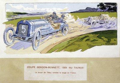 Carrera: la Copa Gordon Bennett en 1904 de Ernest Montaut