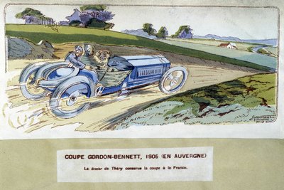Carrera: la Copa Gordon Bennett en 1905 de Ernest Montaut