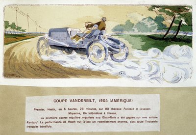 Carrera: la Copa Vanderbilt en 1904 de Ernest Montaut