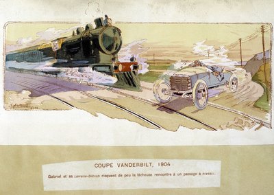 Carrera: la Copa Vanderbilt en 1904 de Ernest Montaut