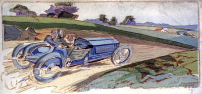El Brasier de Thery toma la delantera en la copa automovilística Gordon Bennett de Ernest Montaut