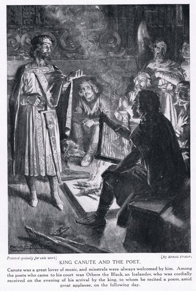 El rey Canuto y el poeta, años 1920 de Ernest Prater