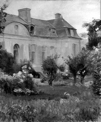 Esquina del jardín con el Perron de Ernest Rouart