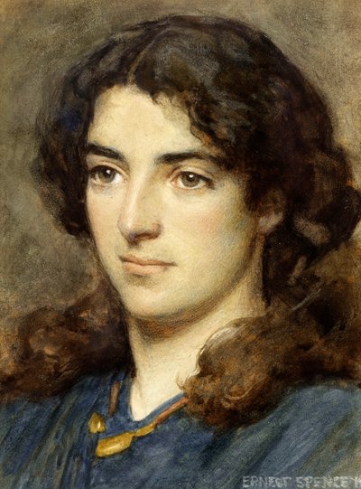 Cabeza de una niña, 1910 de Ernest Spence