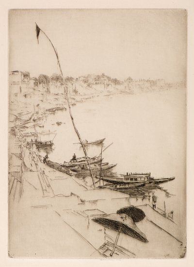 La bandera de la oración, siglo XX (aguafuerte y punta seca) de Ernest Stephen Lumsden