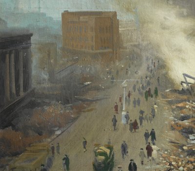 El nuevo orden en Europa, Coventry bombardeado noviembre de 1940, 1940 de Ernest Townsend