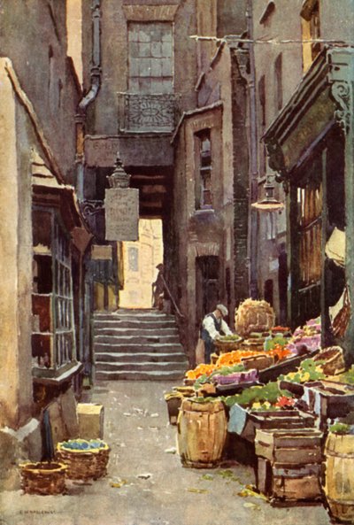 Un camino de Adelphi (litografía en color) de Ernest William Haslehust