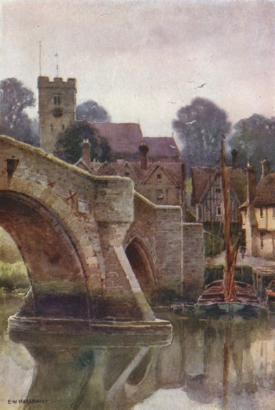 Aylesford (litografía en color) de Ernest William Haslehust
