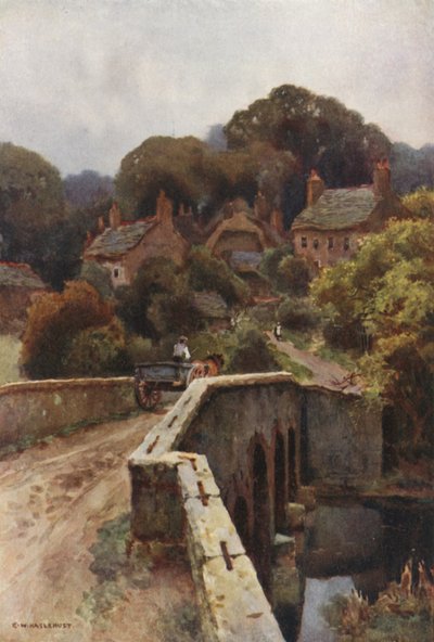 Puente de Boldre (litografía en color) de Ernest William Haslehust