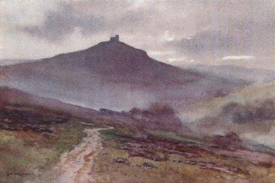 Brent Tor (litografía en color) de Ernest William Haslehust