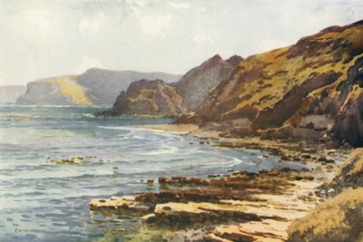Carnelian Bay (litografía en color) de Ernest William Haslehust