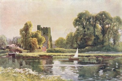 Iglesia de Cookham (litografía en color) de Ernest William Haslehust