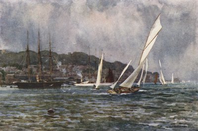 Cowes (litografía en color) de Ernest William Haslehust
