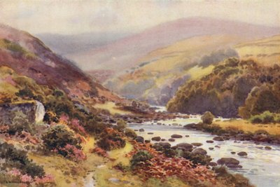 Dartmeet (litografía en color) de Ernest William Haslehust