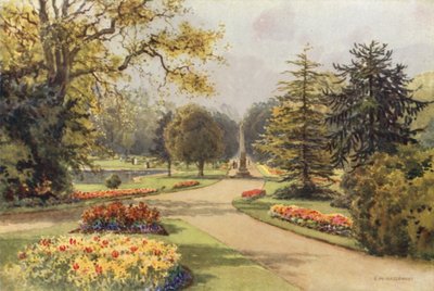 En los jardines Jephson, Leamington (litografía en color) de Ernest William Haslehust