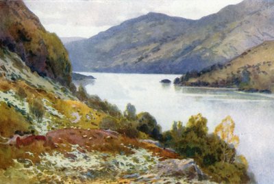 Loch Lomond desde Inversnaid (litografía en color) de Ernest William Haslehust