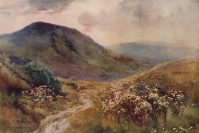 Mam Tor (litografía en color) de Ernest William Haslehust