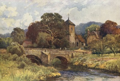 Mordiford (litografía en color) de Ernest William Haslehust