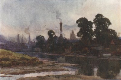 Newport de la Medina (litografía en color) de Ernest William Haslehust