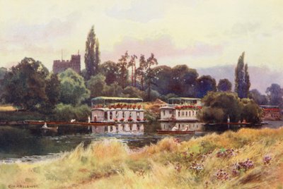Río Támesis: Bray (litografía en color) de Ernest William Haslehust