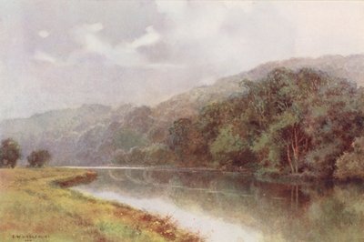 Río Támesis: Cliveden Woods (litografía en color) de Ernest William Haslehust