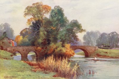 Río Támesis: Godstow (litografía en color) de Ernest William Haslehust