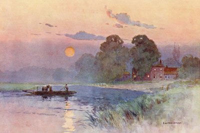 Río Támesis: Las campanas de Ouseley (litografía en color) de Ernest William Haslehust