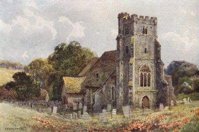 Iglesia de Shorne (litografía en color) de Ernest William Haslehust