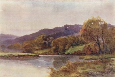 Streatley Hills (litografía en color) de Ernest William Haslehust